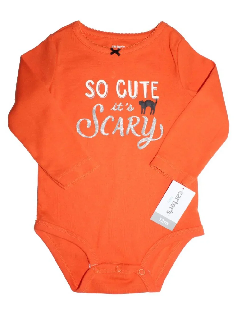 Carter’s Baby Girl’s 2pc Graphic Halloween Bodysuit & Tutu Tulle Pants Set 12m